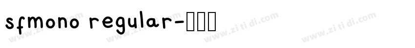sfmono regular字体转换